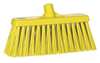 Vikan 12 in Sweep Face Broom Head, Stiff, Synthetic, Yellow 29156
