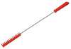 Vikan 1 in W Tube and Valve Brush, Medium, 14 in L Handle, 5 57/64 in L Brush, Red, 19 9/10 in L Overall 53764