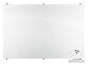 Mooreco 48"x72" Magnetic Glass Whiteboard, Gloss, Board Color: White 83845
