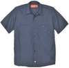 Dickies Short Slv Indstrl Shirt, Poplin, Navy, 2X S535NV RG 2XL