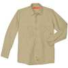 Dickies Long Slv Indstrl Shirt, Poplin, Khaki, LT L535DS TL L