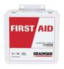 Zoro Select Unitized First Aid Kit, Metal, 30 Person 54580