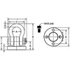 Adb Hoist Rings Hoist Ring, Screw-On, 3/4-10in, 100 ft.-lb. 36560