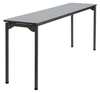 Iceberg Rectangle Maxx Legroomâ„¢ Wood Folding Table, Gray - 18" x 72", 18" W, 72" L, 29.5" H, Grey 65887