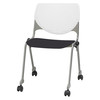 Kfi Poly Stack Chair, Black Seat CS2300-BP08-SP10