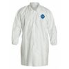 Dupont Tyvek 400 Labcoat, Snap Front, 2 Pockets, PK30 TY211SWH2X003000