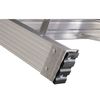 Werner 3 Steps, Aluminum Step Stool, 300 lb. Load Capacity, Silver/Blue T372