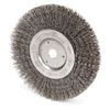 Weiler Crimped Wire Wheel Wire Brush, Threaded Arbor 93112