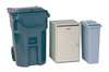 Rubbermaid Commercial 23 gal Rectangular Confidential Waste Container, Gray, 11 in Dia, Snap-On, Plastic FG9W1500LGRAY