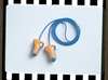 Honeywell Howard Leight LaserTrak Disposable Corded Earplugs, Metal-Detectable, Contoured-T, Blue/Orange, 33 dB, 100 Pairs LT-30