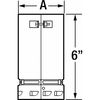 Ameri-Vent Universal Adapter, 5" Dia., 6" L 5FCA