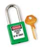 Master Lock Lockout Padlock, KA, Green, 1-3/4"H 410KAW400GRN-3XX1105