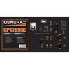 Generac Portable Generator, Gasoline, 17,500 Rated, 26,250 Surge, Electric Start, 120/240V AC, 145.8/72.9 A 5735