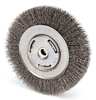 Weiler Crimped Wire Wheel Wire Brush, Threaded Arbor 93396