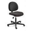 Bevco Fabric Task Chair, 17" to 22", No Arms, Black V4007HC-BK