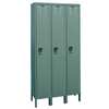 Hallowell Wardrobe Locker, 36 in W, 18 in D, 78 in H, (1) Tier, (3) Wide, Dark Gray U3288-1A-HG