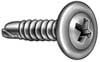 Zoro Select Self-Drilling Screw, #8 x 1 1/4 in, Zinc Plated Steel K-Lath Head Phillips Drive, 100 PK U29580.016.0125