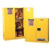 Justrite Sure-Grip EX Flammable Safety Cabinet, 45 Gal., Yellow 894520