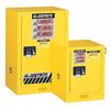 Justrite Flammable Safety Cabinet, 15 gal., Yellow 891520