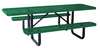 Zoro Select ADA Picnic Table, 96" W x62" D, Green 4HUT1