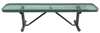 Zoro Select Outdoor Bench, 96 in. L, 16-3/8 in. H, Grn 4HUU9