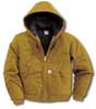 Carhartt Men's Brown Cotton Hooded Duck Jacket size XLT J140-BRN XLG TLL