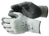 Showa Natural Rubber Latex Coated Gloves, Palm Coverage, Gray, L, PR 451L-09