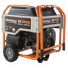 Generac Portable Generator, Gasoline, 10,000 W Rated, 12,500 W Surge, Electric Start, 83.3/41.7 A 5802