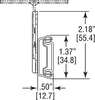 Accuride Drawer Slide, Side Mount, 3/4 Ext., Soft Close, PK2, 1/2"W C 2109-14D