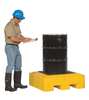 Ultratech Drum Spill Containment Pallet Plus, 62 gal Spill Capacity, 1 Drum, 800 lb., Polyethylene 9606