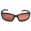 Edge Eyewear Polarized Safety Glasses, Brown Scratch-Resistant TSK215