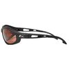 Edge Eyewear Polarized Safety Glasses, Brown Scratch-Resistant TSM215