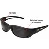 Edge Eyewear Polarized Safety Glasses, Gray Polarized ; Anti-Scratch TSK-XL216