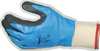 Showa Foam Nitrile Coated Gloves, Full Coverage, Black/Blue, L, PR 377L-08