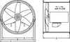 Dayton 12" Tubeaxial Fan, 115VAC 166001A