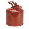Eagle Mfg Disposal Can, 5 Gal., Red, Galvanized Steel 1425
