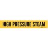 Brady Pipe Marker, High Pressure Steam, Yellow, 7141-1 7141-1
