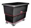 Rubbermaid Commercial Utility Truck, 1 cu. yd., 1200lb Cap, Black FG472700BLA