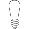 Current GE LIGHTING 3.0W, S6 Incandescent Light Bulb 3S6/5