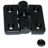 Lamp 2-23/64" W x 1-31/32" H Black Plastic Detent Hinge HG-YJ50BL