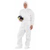 Kleenguard Disposable Coveralls, M, 24 PK, White, SMMMS, Zipper 49122