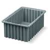 Akro-Mils Divider Box, Gray, Industrial Grade Polymer, 16 1/2 in L, 10 7/8 in W, 6 in H 33166GREY