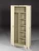 Tennsco 22 ga. ga. Carbon Steel Storage Cabinet, 36 in W, 78 in H, Stationary 7820MGY