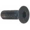 Zoro Select M4-0.70 Socket Head Cap Screw, Black Oxide Steel, 25 mm Length, 100 PK M07400.040.0025