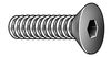 Zoro Select M4-0.70 Socket Head Cap Screw, Plain Stainless Steel, 6 mm Length, 100 PK FHS1XX0406-100P1