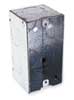 Raco Electrical Box, 16.5 cu in, Handy Box, 1 Gang, Galvanized Zinc, Rectangular 674