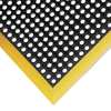 Notrax Black with Yellow Border Antifatigue Mat 3 ft 2 in W x 5 ft 4 in L, 7/8 in 549S3864YB