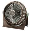 Air King 9" Table & Floor Fan, Non-Oscillating, 2 Speeds, 120VAC, Brown, Carrying Handle, Rotating Fan Head 9525