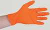 Ansell Blaze, High Visibility Exam Gloves, 5.1 mil Palm, Nitrile, Powder-Free, S (7), 100 PK, Orange N481