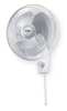 Air King Wall Mount Fan, 16 in, Oscillating, 3 Speeds, 120VAC, White 9016